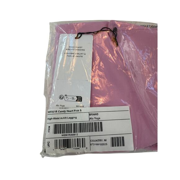 NWT Alo Yoga High-Waist Airlift Legging Candy Pink Size Small - Picture 5 of 5